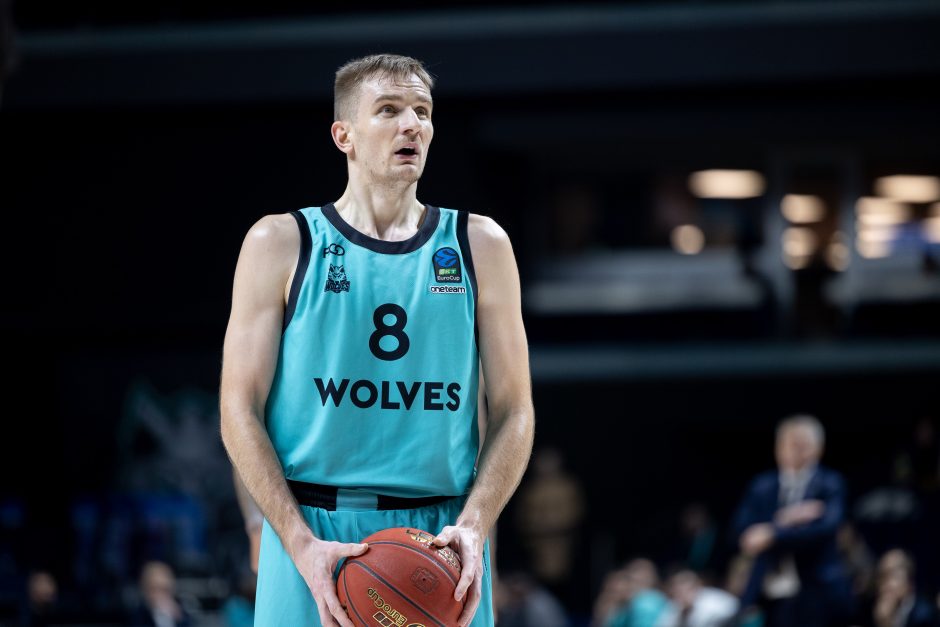 „Wolves“ tik mačo pabaigoje nusileido svečiams iš Izraelio