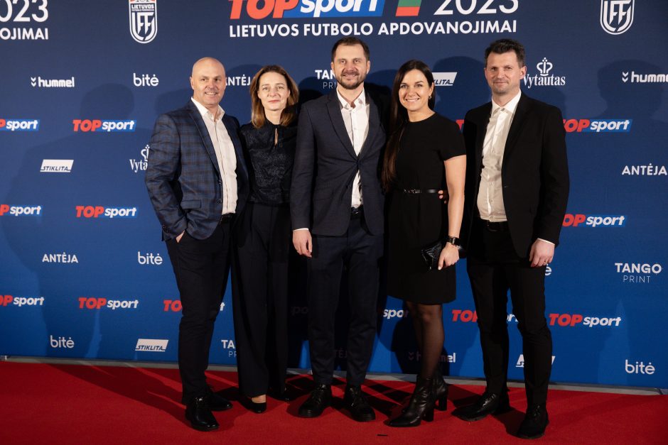 Kaune surengta 2023-ųjų TOPsport Lietuvos futbolo apdovanojimų šventinė ceremonija