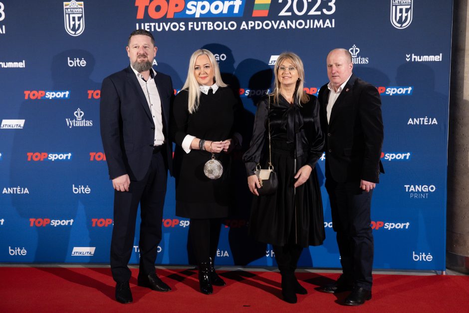 Kaune surengta 2023-ųjų TOPsport Lietuvos futbolo apdovanojimų šventinė ceremonija