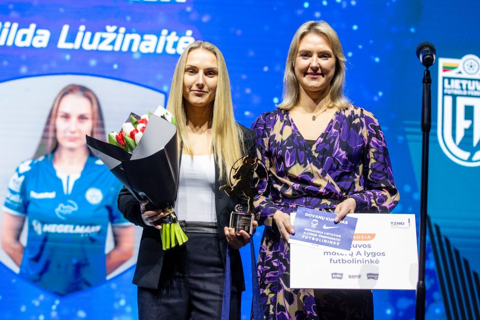 Kaune surengta 2023-ųjų TOPsport Lietuvos futbolo apdovanojimų šventinė ceremonija