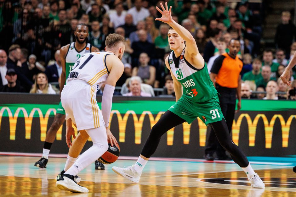 Eurolyga: Kauno „Žalgiris“ – Madrido „Real“ 62:64