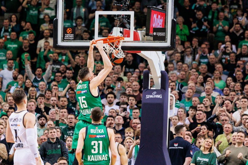 Eurolyga: Kauno „Žalgiris“ – Madrido „Real“ 62:64