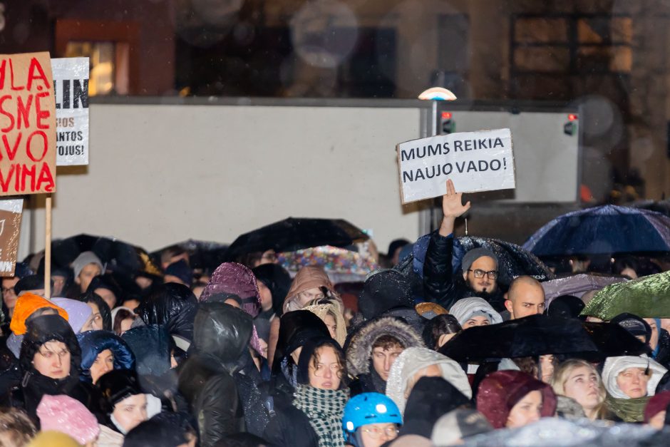 Vienas protesto organizatorių prašo G. Palucko paneigti žodžius apie „Dešimt tylos minučių“