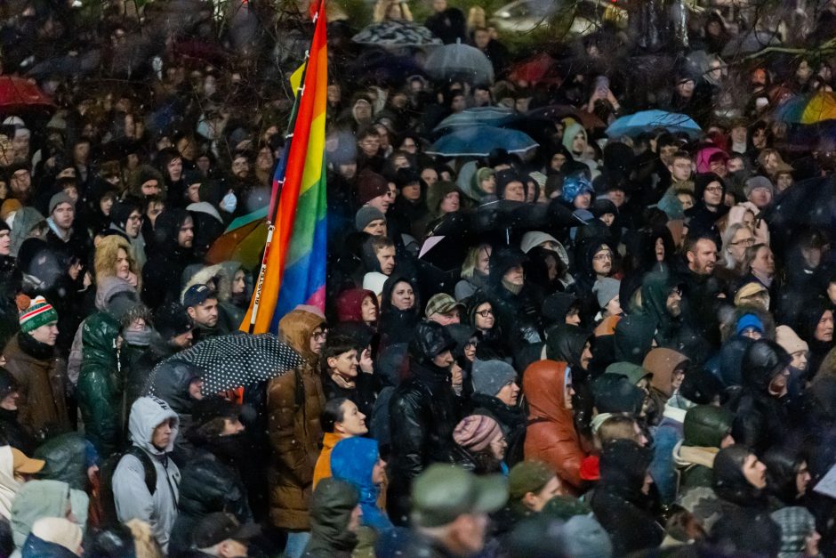 Vienas protesto organizatorių prašo G. Palucko paneigti žodžius apie „Dešimt tylos minučių“