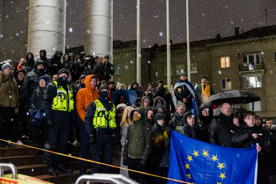 Vienas protesto organizatorių prašo G. Palucko paneigti žodžius apie „Dešimt tylos minučių“