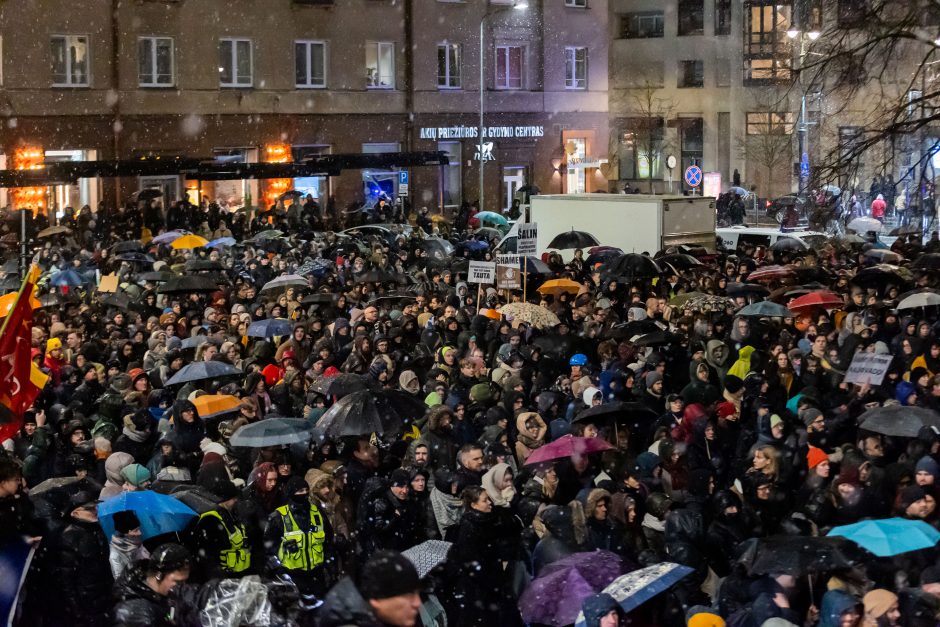 Vienas protesto organizatorių prašo G. Palucko paneigti žodžius apie „Dešimt tylos minučių“