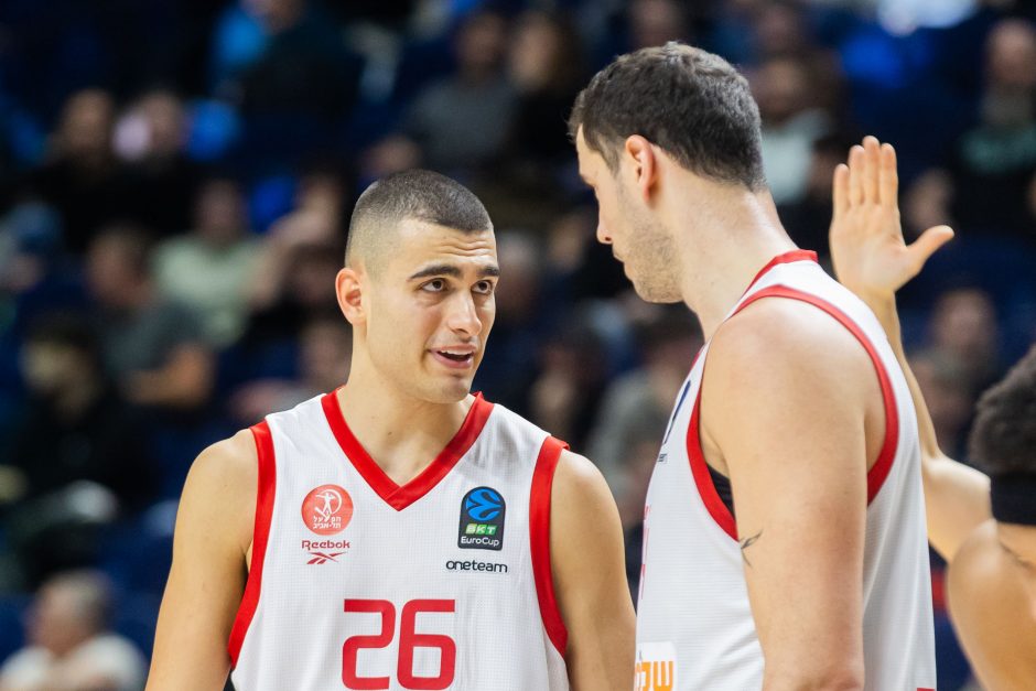 Europos taurė: Vilniaus „Wolves-Twinsbet“ – Tel Avivo „Hapoel“ 104:100