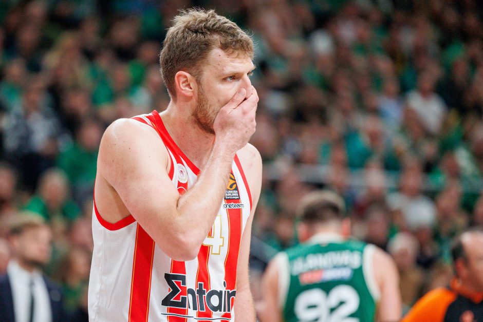 Ilgą laiką pirmavęs „Žalgiris“ nusileido „Olympiacos“ ekipai