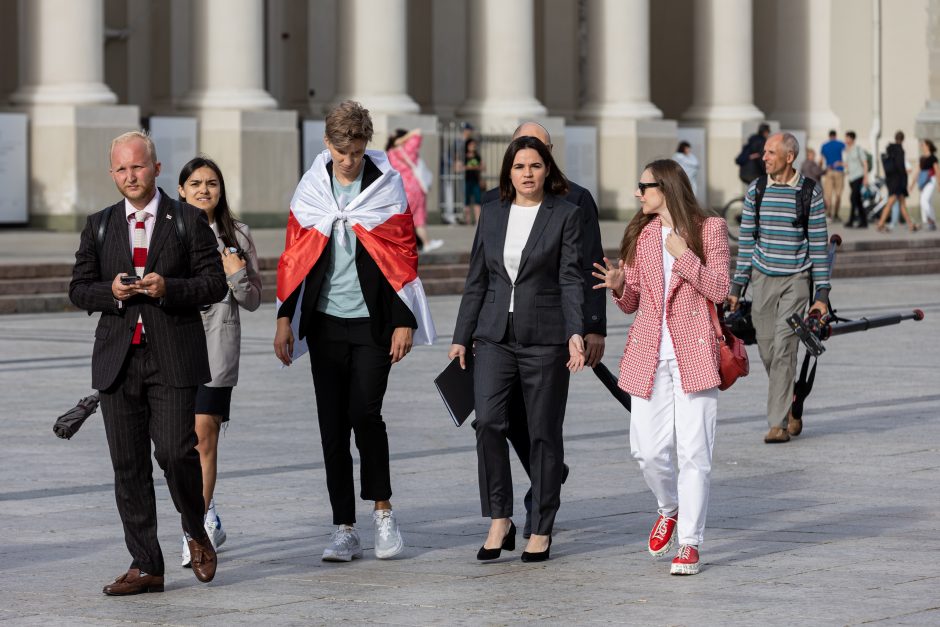 Eitynėmis ir mitingu Vilniuje baltarusiai paminėjo prezidento rinkimų metines 