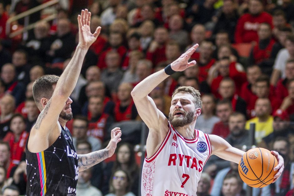  			 Čempionus patiesęs „Rytas” pratęsė sezoną tarptautiniame fronte