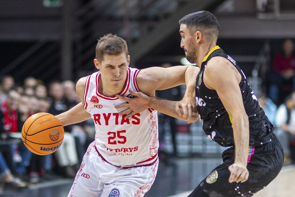  			 Čempionus patiesęs „Rytas” pratęsė sezoną tarptautiniame fronte