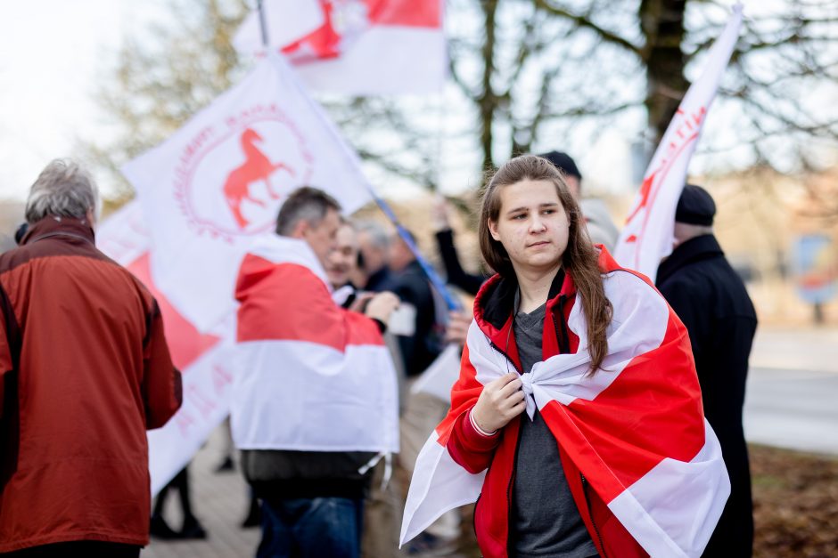 Baltarusijos opozicija Vilniuje minėjo Laisvės dieną 