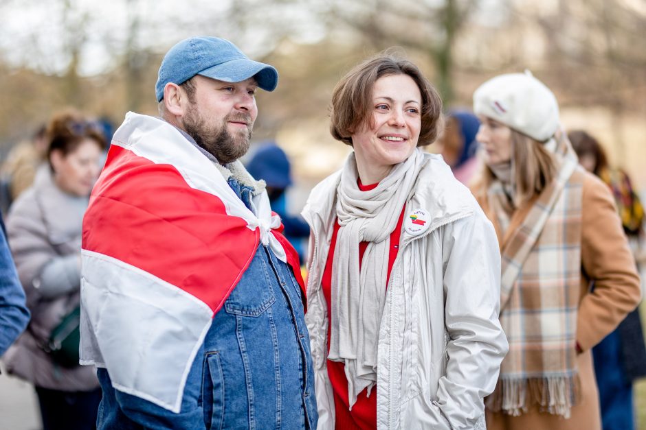 Baltarusijos opozicija Vilniuje minėjo Laisvės dieną 