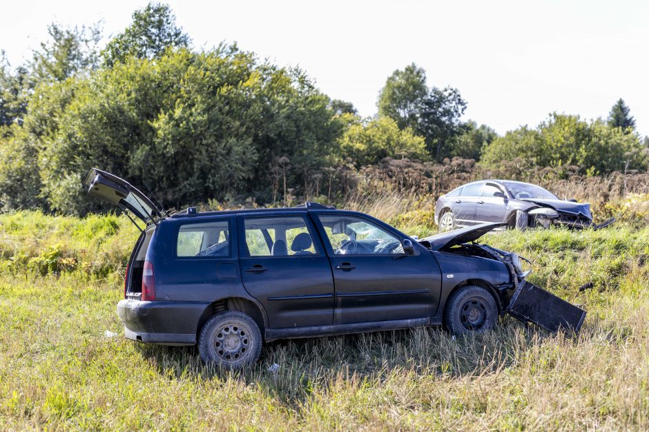 Vilniaus rajone susidūrus automobiliams žuvo vieno jų vairuotojas, sužeista keleivė