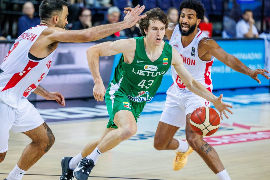 Kontrolinės krepšinio rungtynės: Lietuva – Libanas 105:66