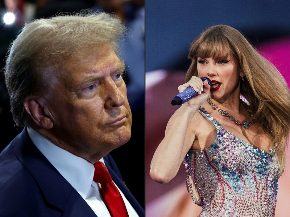 Po D. Trumpo žinutės apie T. Swift jos gerbėjai surinko tūkstančius dolerių K. Harris