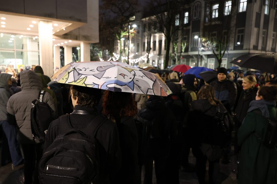 Protestuotojai Kaune: sunku suvokti, kas vyksta