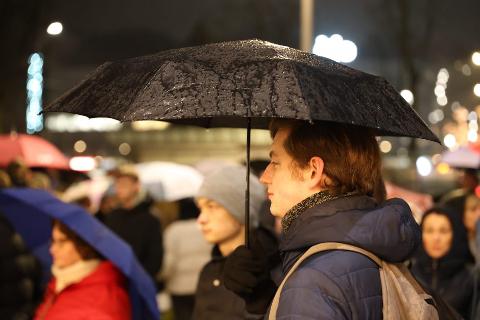 Protestuotojai Kaune: sunku suvokti, kas vyksta