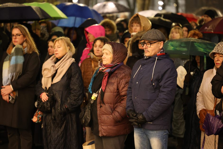 Protestuotojai Kaune: sunku suvokti, kas vyksta