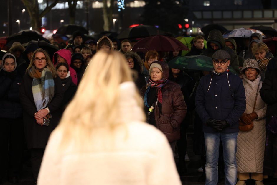 Protestuotojai Kaune: sunku suvokti, kas vyksta