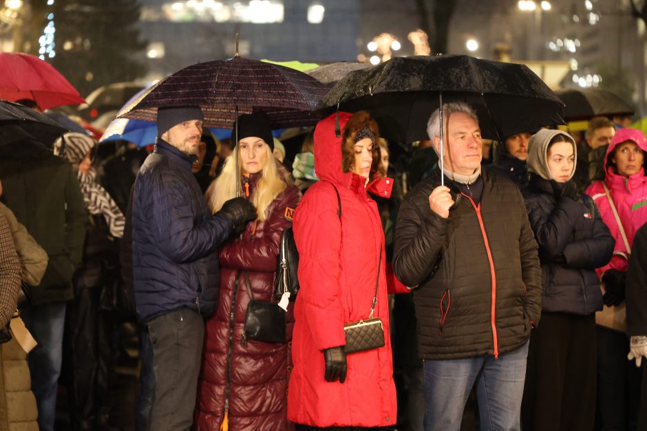 Protestuotojai Kaune: sunku suvokti, kas vyksta