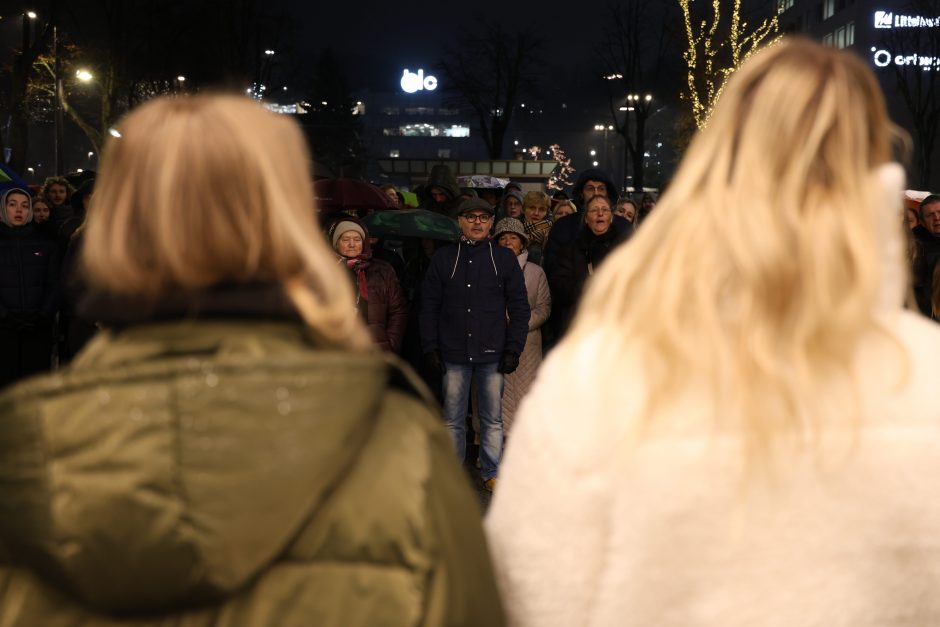 Protestuotojai Kaune: sunku suvokti, kas vyksta