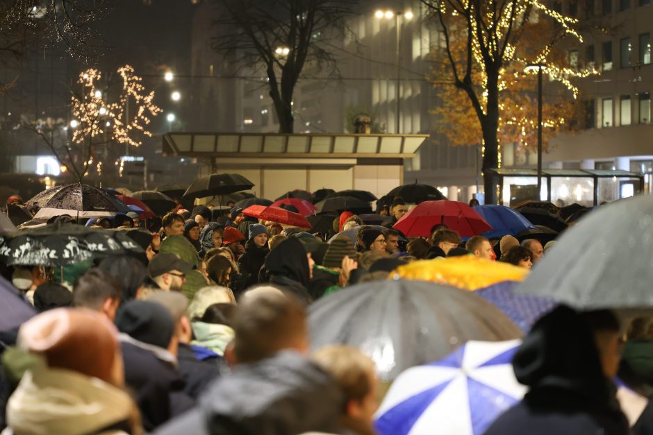 Protestuotojai Kaune: sunku suvokti, kas vyksta