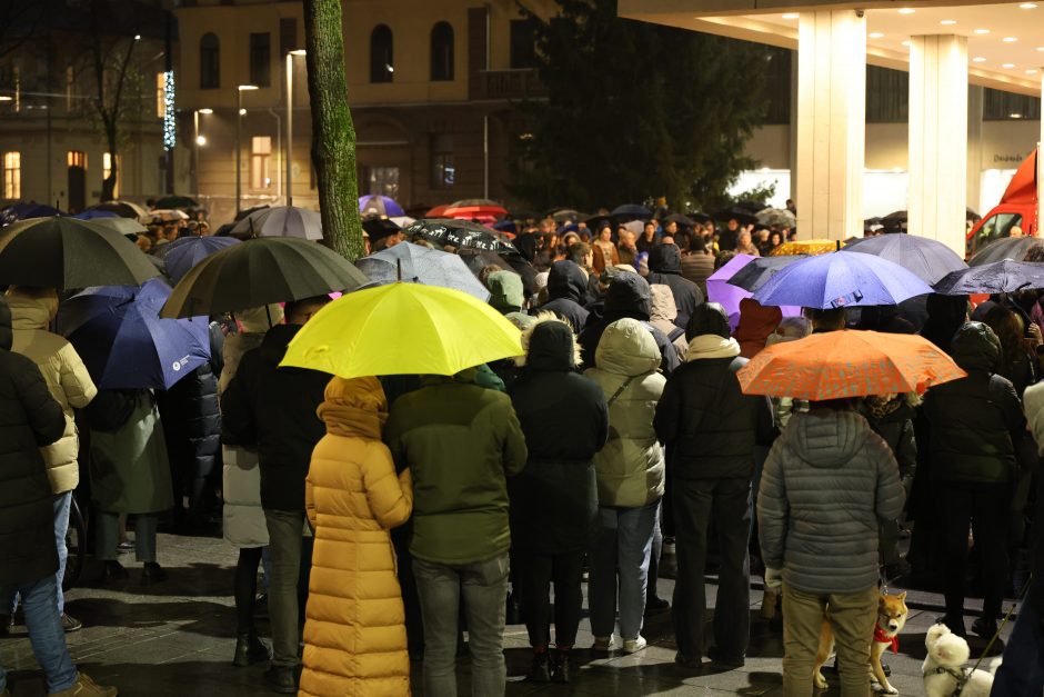 Protestuotojai Kaune: sunku suvokti, kas vyksta