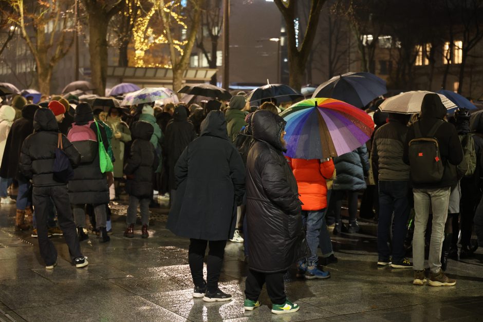 Protestuotojai Kaune: sunku suvokti, kas vyksta