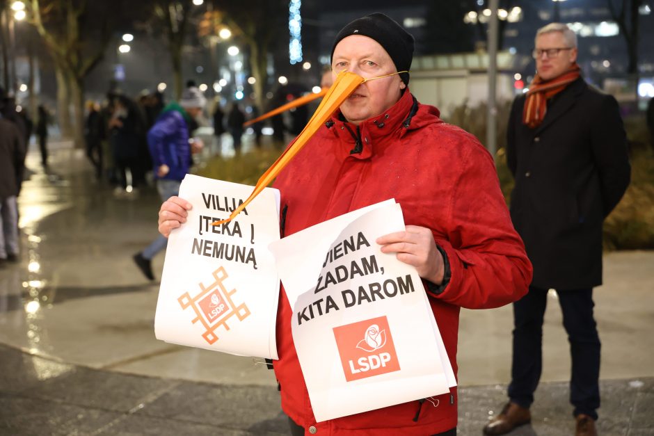 Protestuotojai Kaune: sunku suvokti, kas vyksta