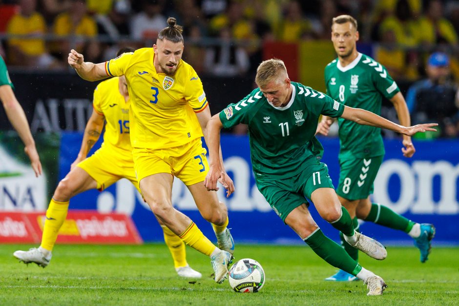 UEFA Tautų lyga: Rumunija – Lietuva 3:1