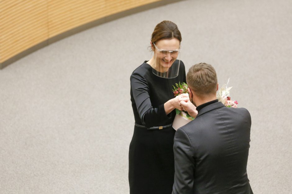 Liberalų sąjūdžio lyderė V. Čmilytė-Nielsen išrinkta Seimo pirmininke