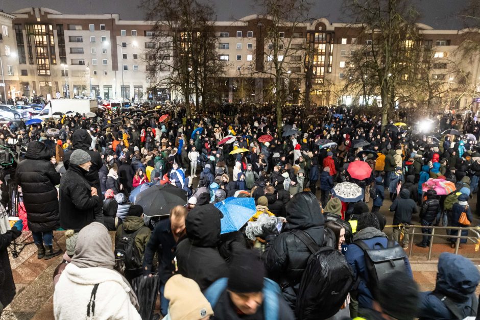 Vienas protesto organizatorių prašo G. Palucko paneigti žodžius apie „Dešimt tylos minučių“