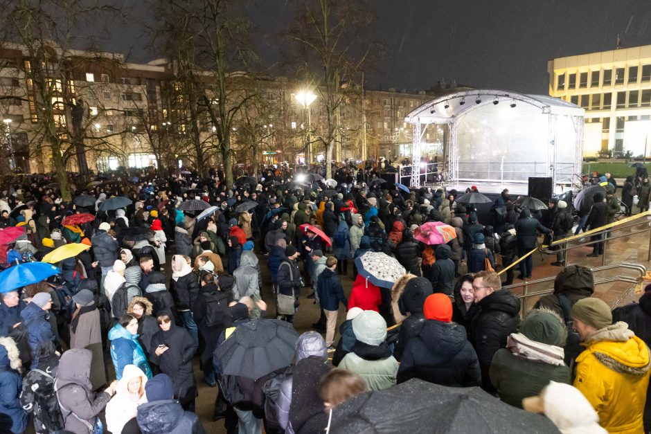 Vienas protesto organizatorių prašo G. Palucko paneigti žodžius apie „Dešimt tylos minučių“