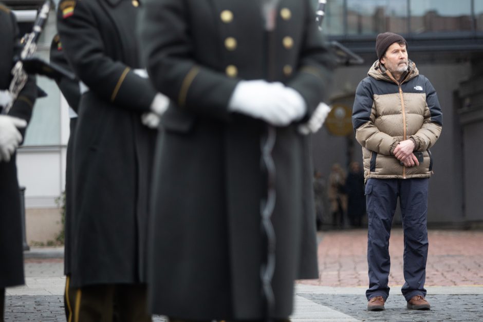 Vilniuje vyko tradicinė vėliavų pakėlimo ceremonija