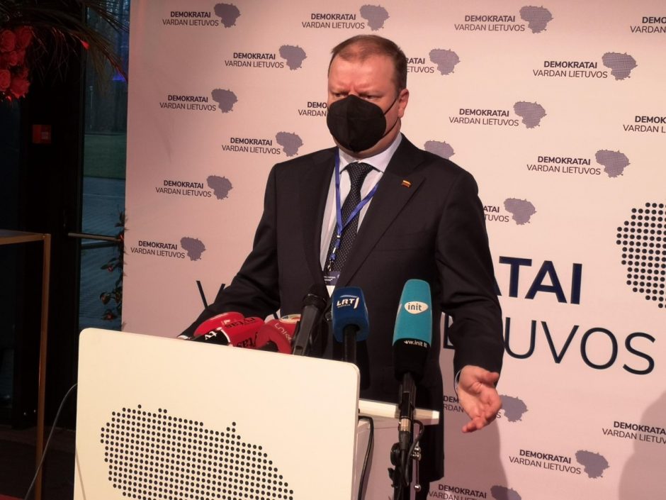 Demokratų sąjungai „Vardan Lietuvos“ vadovaus S. Skvernelis