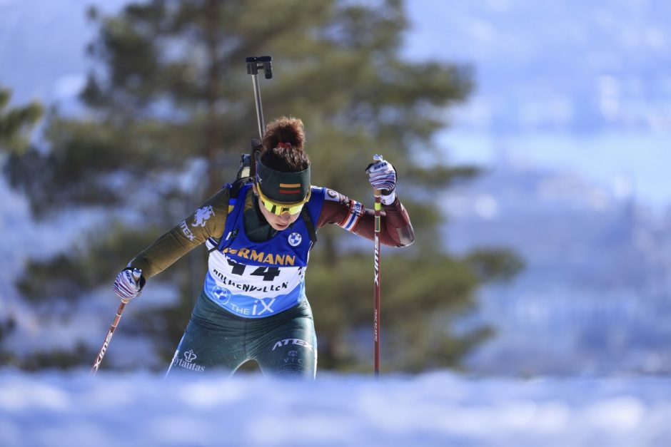 Pasaulio biatlono taurės etape Italijoje – solidus Lietuvos atstovių pasirodymas