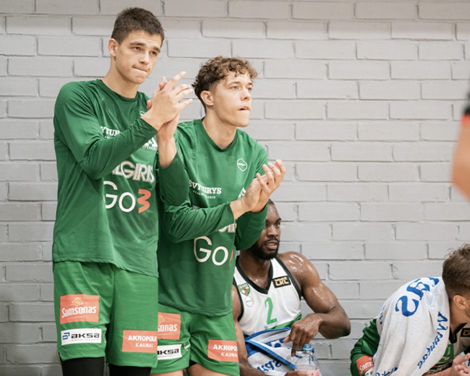 „Žalgiris“ įregistravo du jaunuosius žalgiriečius „Betsafe-LKL“ čempionato kovoms