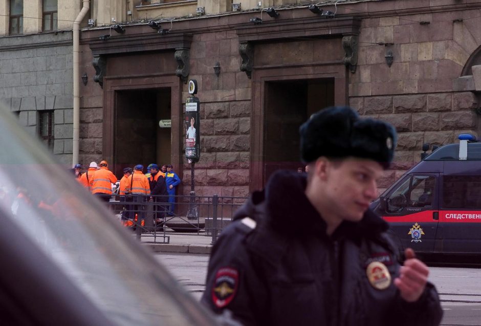 Teroro aktas Sankt Peterburgo metro: žuvo mažiausiai 11 žmonių