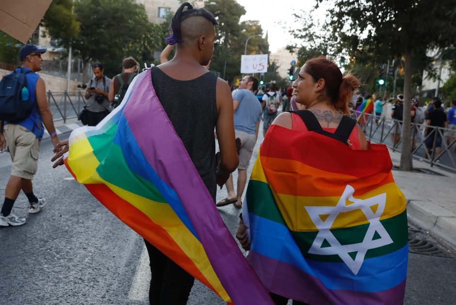 Jeruzalėje tūkstančiai žmonių dalyvavo homoseksualų parade