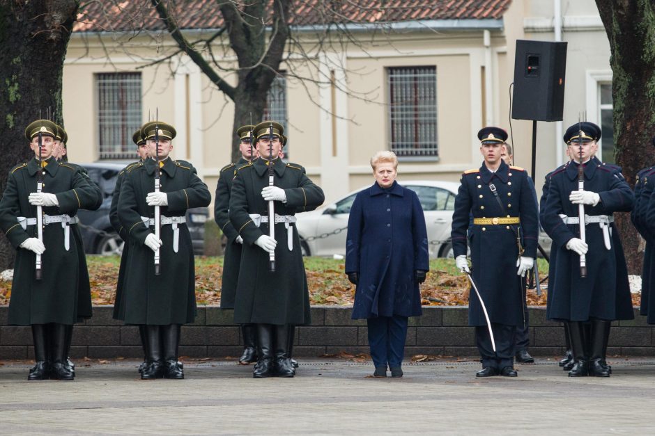 Garbės sargybos kuopa mini 25-ąsias įkūrimo metines