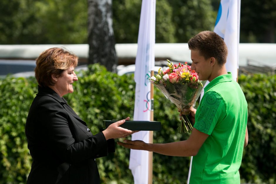 Lietuvos olimpiečiai išlydėti į jaunimo vasaros olimpines žaidynes Kinijoje