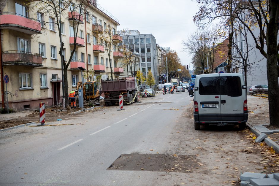 Centrinės gatvės išraustos: kada baigsis remontas?