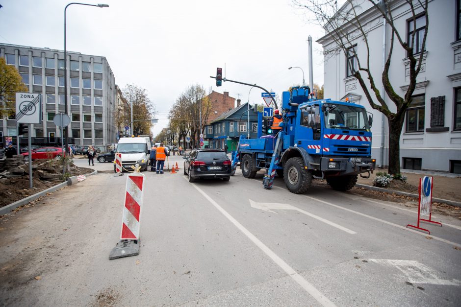 Centrinės gatvės išraustos: kada baigsis remontas?