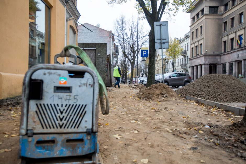 Centrinės gatvės išraustos: kada baigsis remontas?