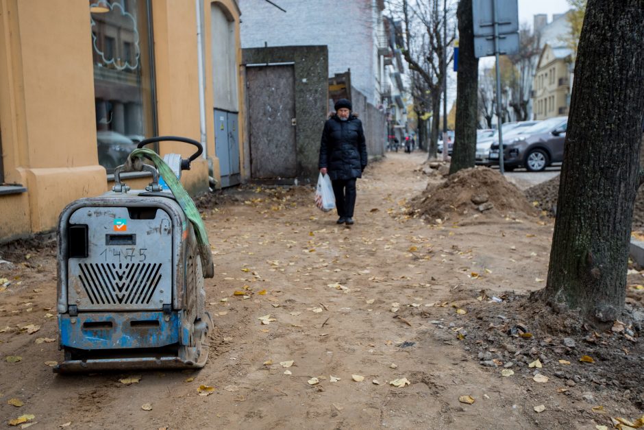 Centrinės gatvės išraustos: kada baigsis remontas?