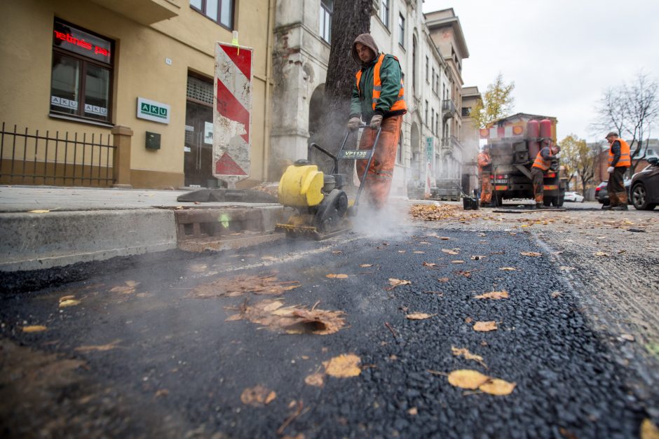 Centrinės gatvės išraustos: kada baigsis remontas?