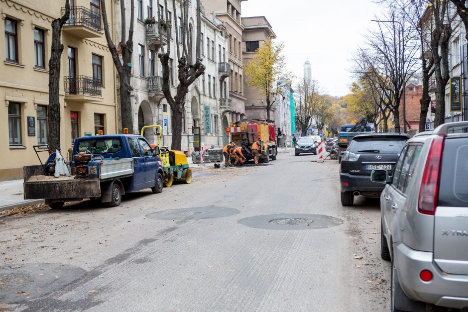 Centrinės gatvės išraustos: kada baigsis remontas?