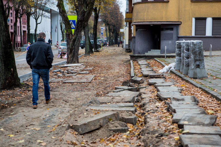 Centrinės gatvės išraustos: kada baigsis remontas?