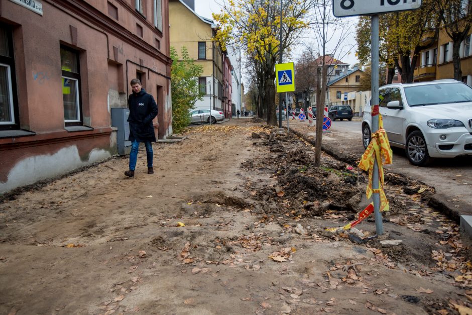 Centrinės gatvės išraustos: kada baigsis remontas?